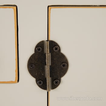 Consola Oriente Taupe/Oro 6 cajones 2 puertas (63x26x80) - 6
