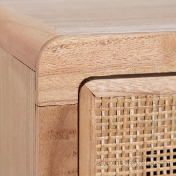Taquillón Priddy Natural/Ratán 4 cajones 1 puerta (80x40x82)-4