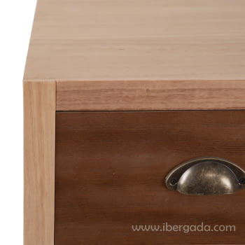 Mueble Recibidor Edda Natural/Ratán 11 cajones (106x33x90)-5