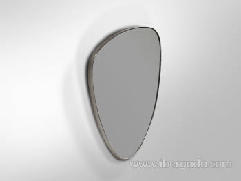 Espejo Orio Triangular Plata (84x55) - 2