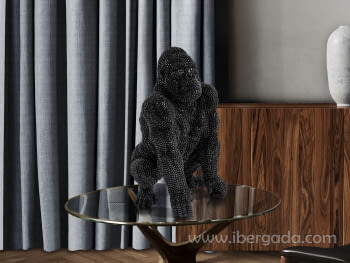 Figura Gorila Pequeño Negro (45x27)