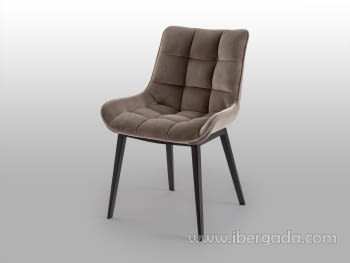 Silla Devany Negro/Piedra (57x57x86)-2