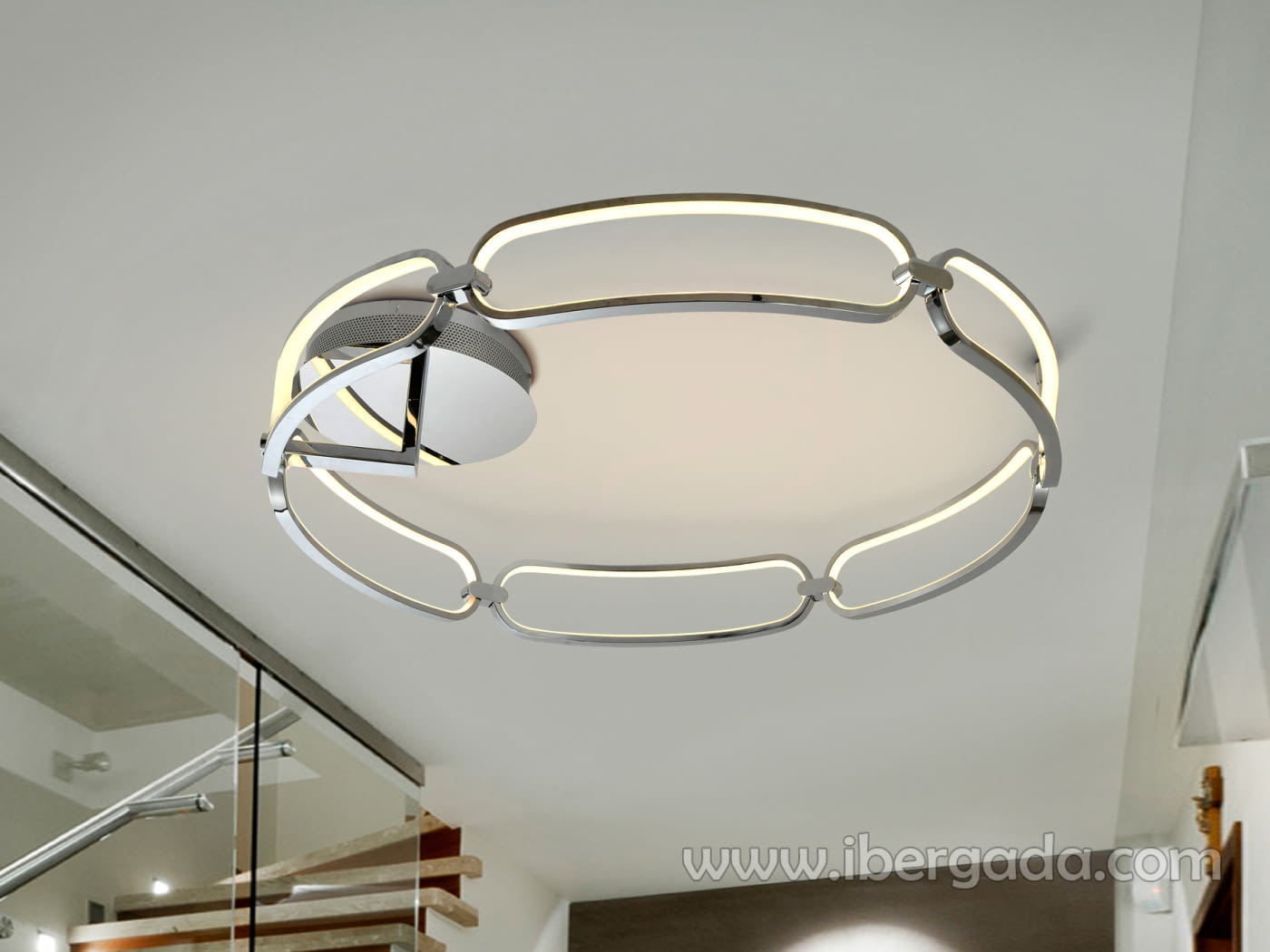 Plafon Colette Cromo Dimable (80x80)-1