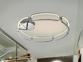Plafon Colette Cromo Dimable (80x80)