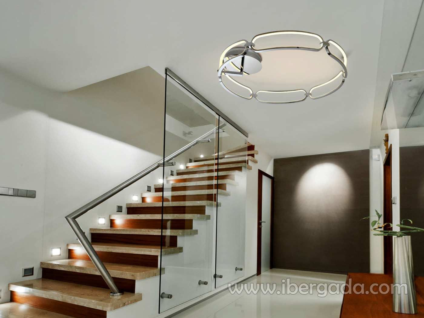 Plafon Colette Cromo Dimable (80x80)-2