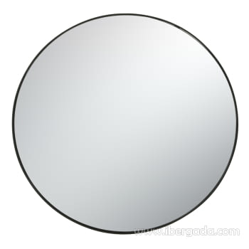 Espejo Aluminio Negro (80x80)