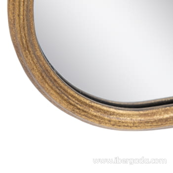 Espejo Mariposa Metal Oro Viejo Grande (147x68) - 5