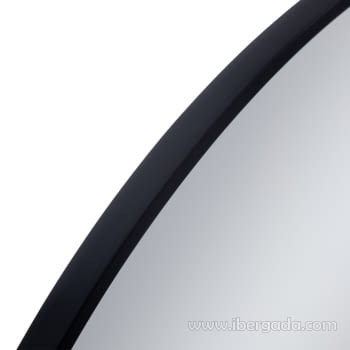 Espejo Madera Negro (120x120) - 3