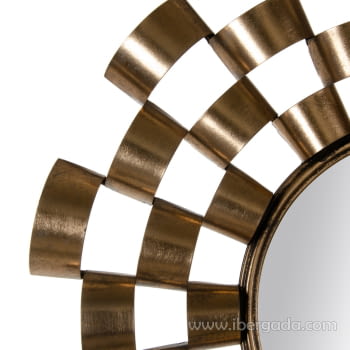 Espejo Metal Oro Viejo (63x63) - 1