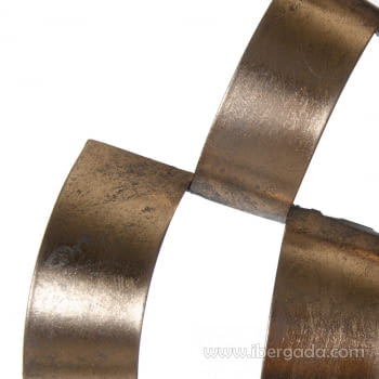 Espejo Metal Oro Viejo (74x74) - 3