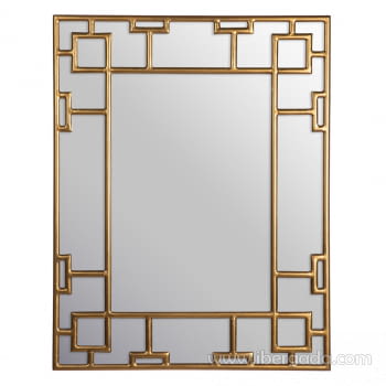 Espejo Metal Oro (90x70)