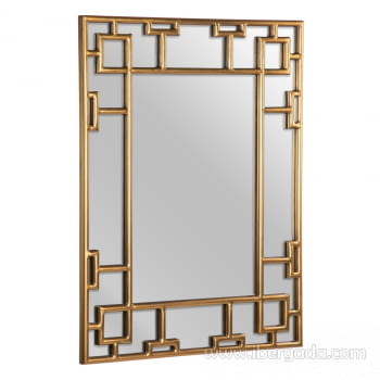 Espejo Metal Oro (90x70) - 1