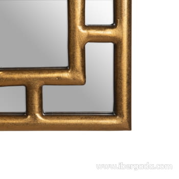 Espejo Metal Oro (90x70) - 5