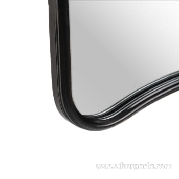 Espejo Mariposa Metal Negro (98x77) - 2