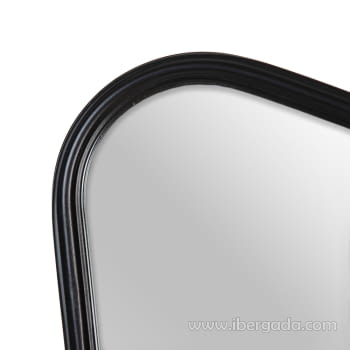 Espejo Mariposa Metal Negro (98x77) - 3