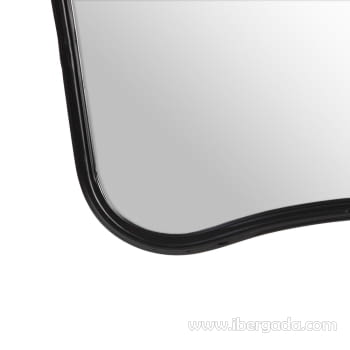 Espejo Mariposa Metal Negro (98x77) - 5