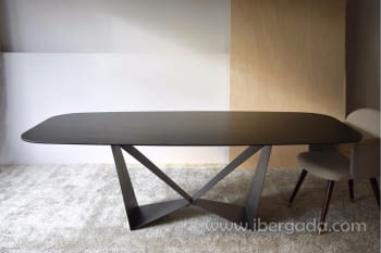 Mesa de Comedor Rectangular Cerámico/Metal (230x110)
