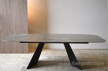 Mesa de Comedor Rectangular Cerámico/Metal (230x110)