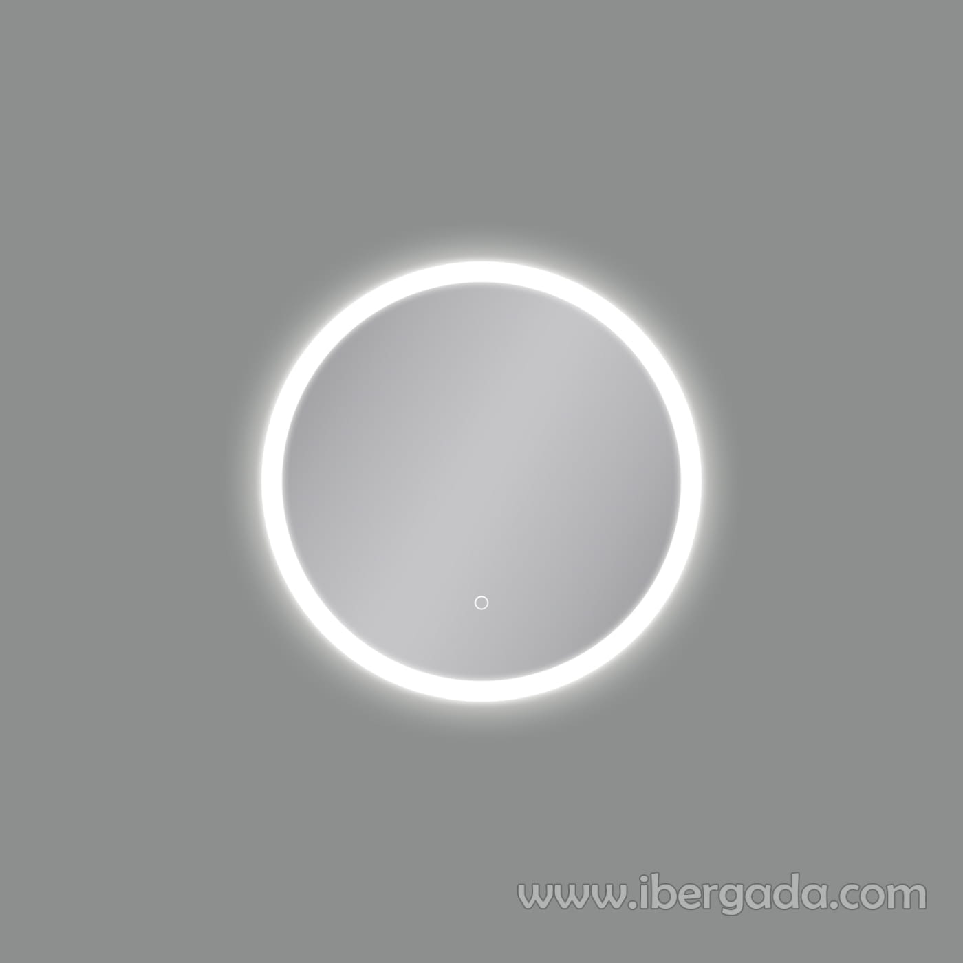Espejo Redondo con Luz Petra (64x64)-2