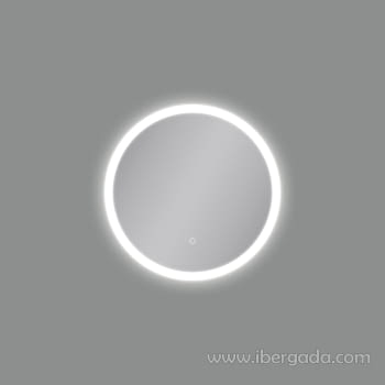 Espejo Redondo con Luz Petra (64x64)-2