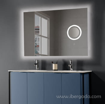 Espejo Rectangular con Espejo de Aumento Olter (110x70)