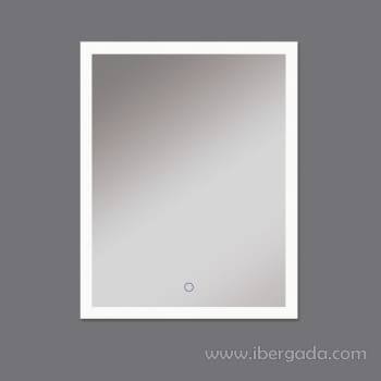 Espejo Rectangular con Luz Amanzi (65x73)