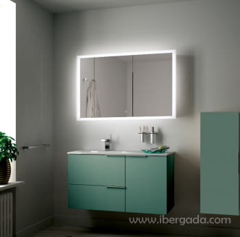 Espejo Rectangular con Luz Amanzi (83x73)