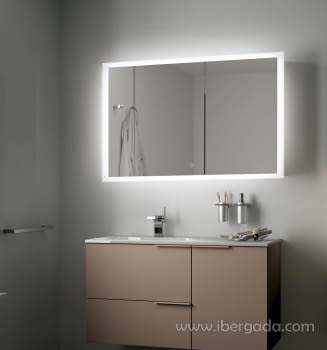 Espejo Rectangular con Luz Amanzi (113x73)