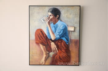 Cuadro Decorativo Mujer n1 con Marco (120x100)