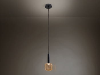 Colgante Sincro Negro/Oro (11x11)