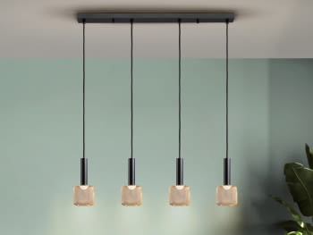 Lampara Sincro Negro/Oro 4L  (69x10)