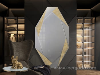 Espejo Laverna Oro Grande (180x100)