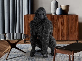 Figura Gorila Grande Negro (78x45x47)
