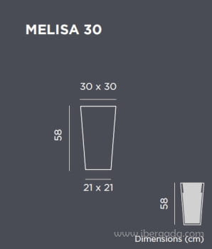 Macetero Melisa 60 Color (30x30x58) - 5