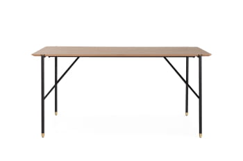 Mesa de Comedor Madera/Negro (160x90x75)