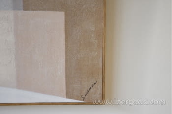 Cuadro Abstracto Cálidos n2 con Marco (135x90x5)-4