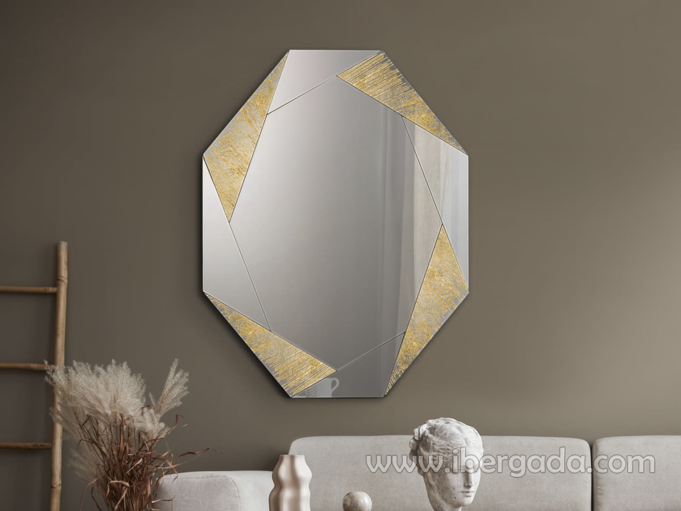 Espejo Laverna Oro (120x92)
