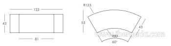 Banco Modular Snake Light (123x53x43)-7