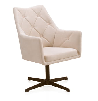 Sillón Giratorio Beige (67x68x99)