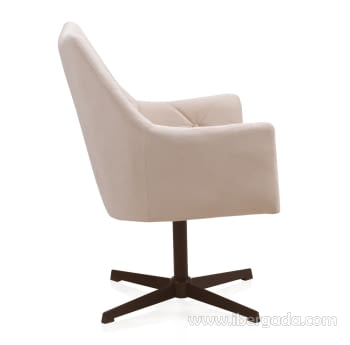 Sillón Giratorio Beige (67x68x99)-3