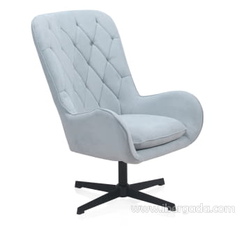 Sillón Giratorio Azul Claro (70x84x100)