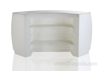 Barra de Bar Fiesta Curva 160 Color (160x60x115)-6