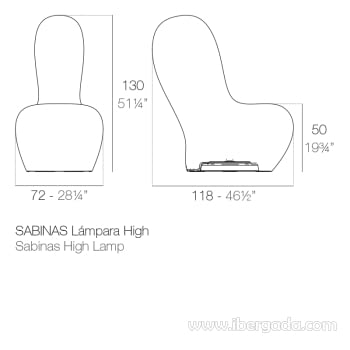 Lampara de Pie Sabinas High (72x118x130)-2