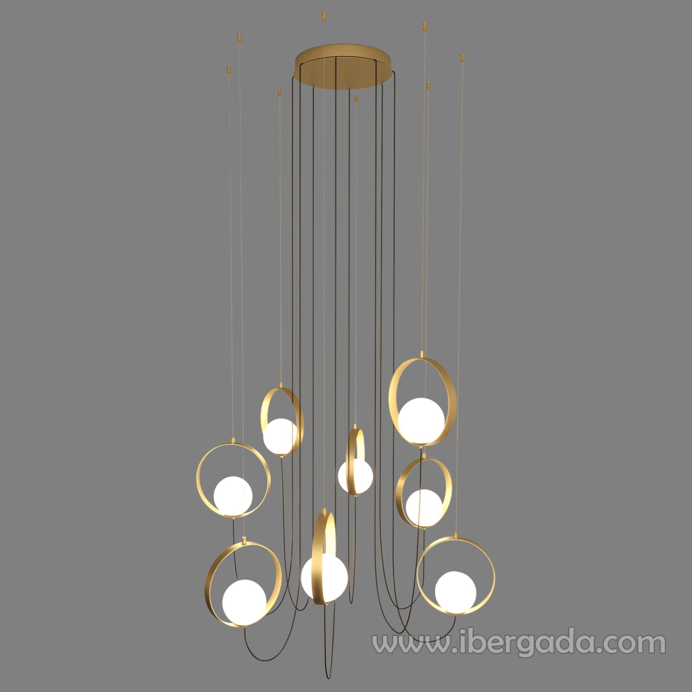 Lampara Halo Oro 8L-1