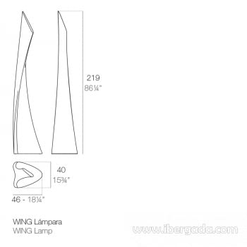 Lampara de Pie Wing (40x46x219) - 5
