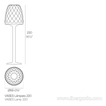 Lámpara de Pie Vases (68x68x220) - 7
