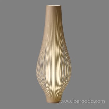 Lampara de Pie Mirta Piedra (50x50x135)