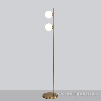 Lampara de Pie Doris Oro 2L (25x25x140)
