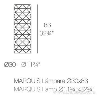 Lámpara de sobremesa Marquis 30 (30x30x83)-3