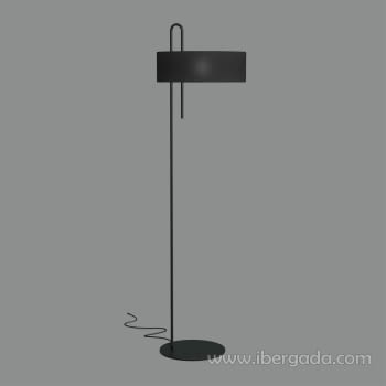 Lampara de Pie Clip Negro 1L (40x40x150)